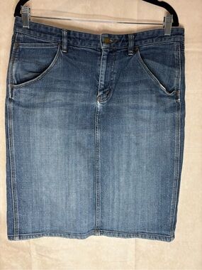 Ralph Lauren Women's Denim Pencil Skirt - Medium Blue